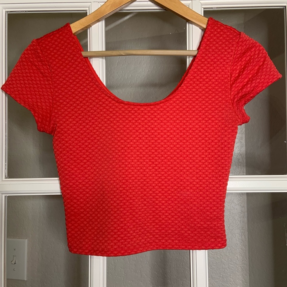 3/$30 Xhilaration Red/Pink Crop Top Size S/P